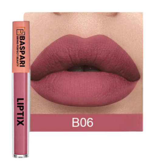 Baspari Matte LIPTIX - Liquid Lipstick Makeup (B6)