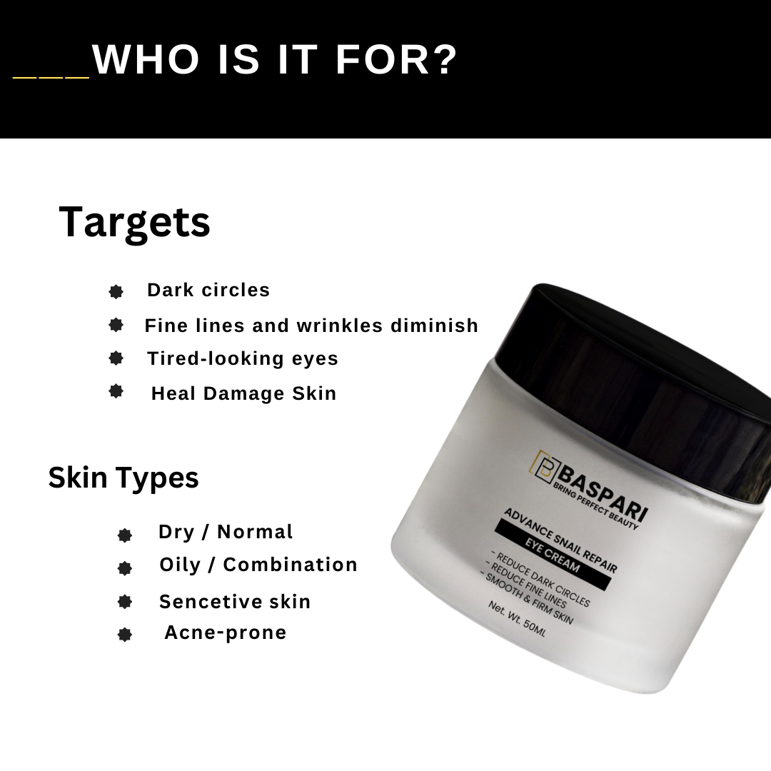 Baspari Snail Mucin Eye Cream