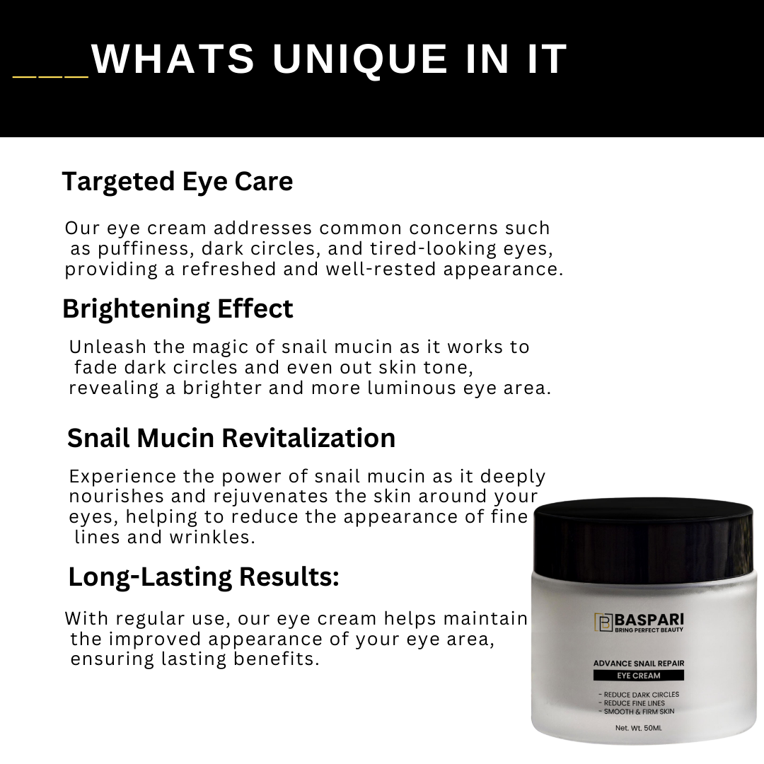 Baspari Snail Mucin Eye Cream