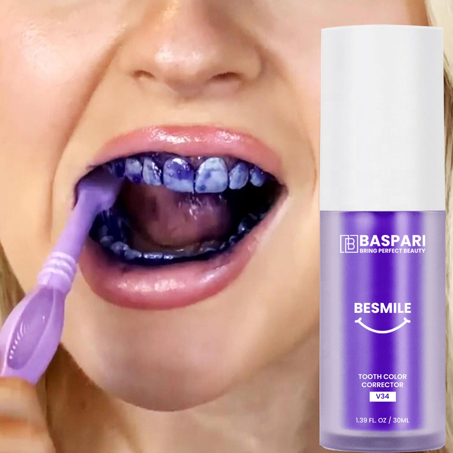 Baspari BeSmile Teeth Color Corrector with V34 technology