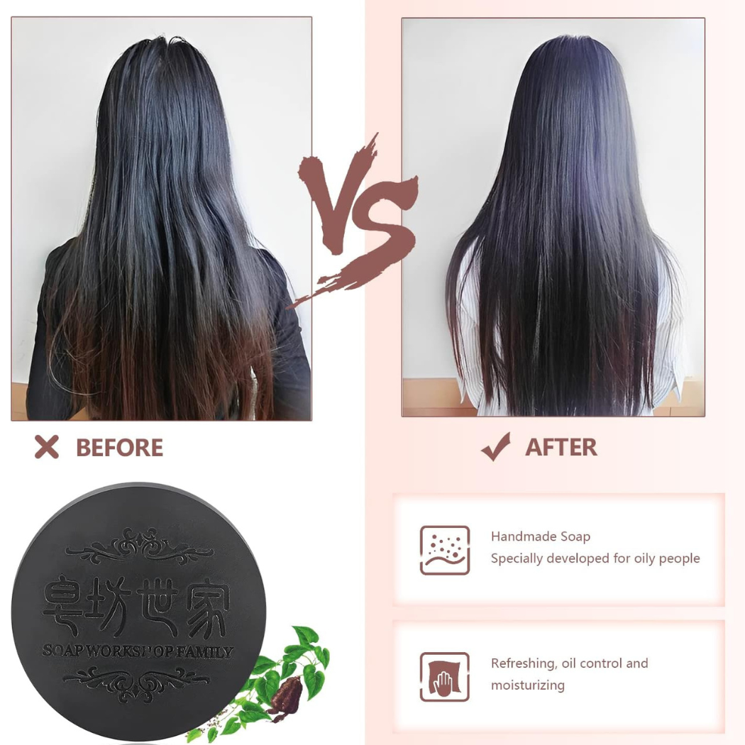 Baspari Polynogum Soap | Deeply Cleanses the Hair and Scalp,Refreshing Oil Control and Nourishing Hair | Control hair fall