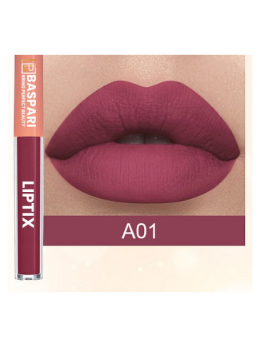 Baspari Matte LIPTIX Waterproof Lipstick- A01