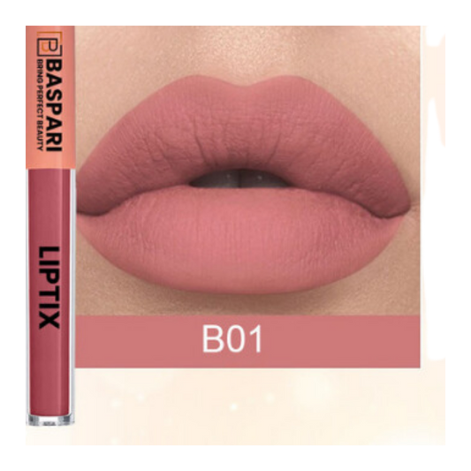 Baspari Matte LIPTIX - Liquid Lipstick Makeup (B1)