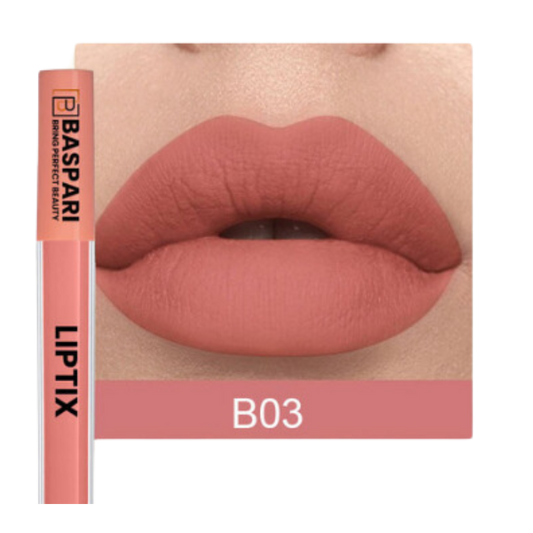 Baspari Matte LIPTIX - Liquid Lipstick Makeup (B3)