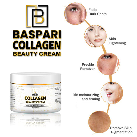 Baspari Pure Collagen Cream-Moisturizer Face & Body Skin Care Anti Aging Wrinkle Reducing Cream.